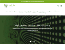 Tablet Screenshot of luxliteuk.com